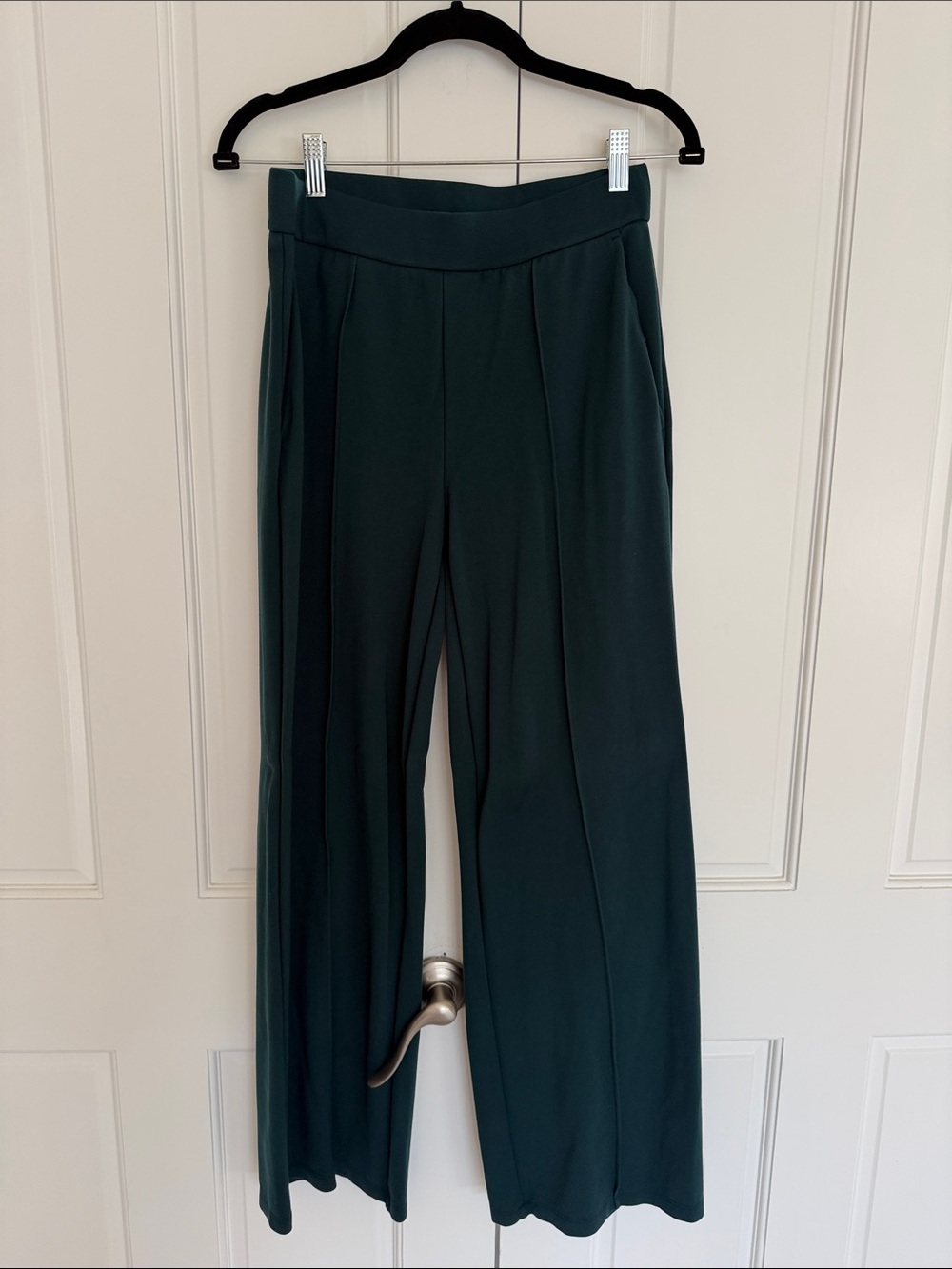 Eileen Fisher Forest Green Wide-Leg Trousers